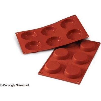 Silikomart Silikonová forma na koláč kulatá terakota silikon 7 cm 52 ml