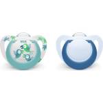 Nuk Силиконови залъгалки NUK - Star, 6 - 18 месеца, 2 броя, момче (10736726_boy)