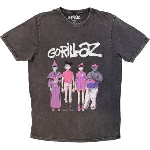 Gorillaz Cracker Island Standing Тениска с къс ръкав Charcoal Grey L (GORSTNW20MC03)