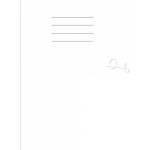Interdruk Briefcase A4+ white without line p10 INTERDRUK price for 1pc