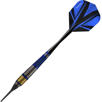 Sada soft šípok Harrows Vivid Blue 18g, brass