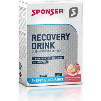 Sponser Sport Food Recovery Drink с ягода и банан - 20x 60g