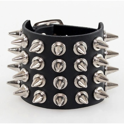 Black & metal гривна spikes 4 - bwz-185
