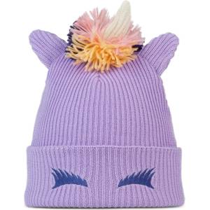 Buff Детска зимна шапка (beanie) Buff Kid's Knitted Beanie Fun Beanie - Unicorn Grape Ice - размер One Size (904-6770-0311)