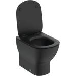 Ideal Standard Tesi - Тоалетна с висока седалка и механизъм Soft-Close, отвод отдолу, AquaBlade, черна T3536V3 (T3536V3)