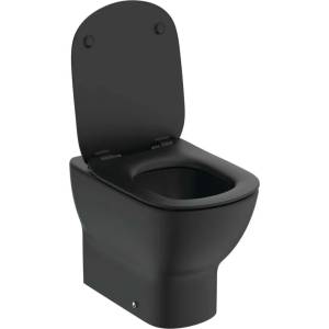 Ideal Standard Tesi - Тоалетна с висока седалка и механизъм Soft-Close, отвод отдолу, AquaBlade, черна T3536V3 (T3536V3)