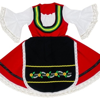 КАРНАВАЛ ДЕТСКА НАРОДНА НОСИЯ ЗА МОМИЧЕ - Модел 33 (787720242126)