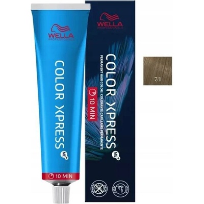 Wella Color Xpress 10 min. veganská barva na vlasy č. 7/1 60 Ml