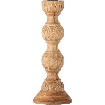 Bloomingville Свещник за класическа свещ Nalua от мангово дърво 26 см (82068478)