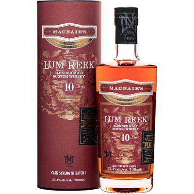 MacNair's Lum Reek Cask Strength 12y 55,4% 0,7 l (tuba)
