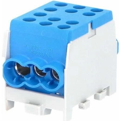 Eleman 1000864 Svorkovnice rozbočovací HLAK 35-1/4 M2 BL, 125A, 1pól., AL/CU, IP20, modrá,na DIN