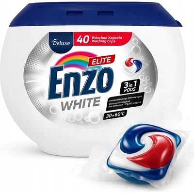 Deluxe Enzo 3in1 White kapsle na praní 40 PD