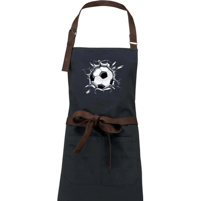 Drevené uhlie Futbalová lopta v triku Zástera Vintage