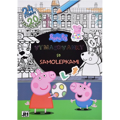 Jiri Models A4+ Omaľovánka Prasiatko Peppa so samolepkami