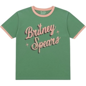 Britney Spears Retro Text Green M Риза (BRITTS03MGR02)