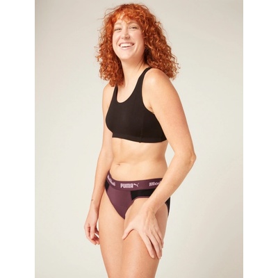 PUMA & Modibodi Menštruačné nohavičky Active Brief Moderate Heavy Grape