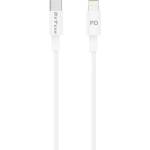 DeTech Кабел за данни DeTech DE-C29PDL, Type-C - Lightning, PD, 1.0m, Бял - 40113