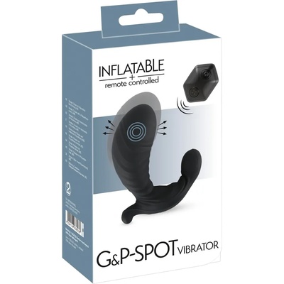 You2Toys Inflatable + Remote Controlled G&P Spot Vibrator Black
