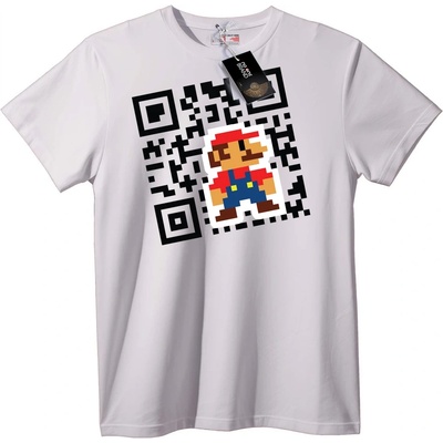 NOONEBRAND Тениска Mario Пиксел QR - S, Black