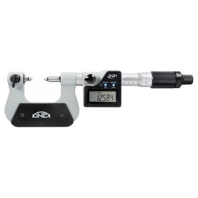 KINEX K-MET Mikrometr třmenový na závity DG IP65 0,001 mm 0-25 mm (+/- 0,002mm) KI7028-02-025