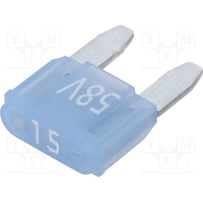 ESKA 341129-58V Pojistka: tavná; 15A; 58VDC; automobilová; 11,2mm; MINI