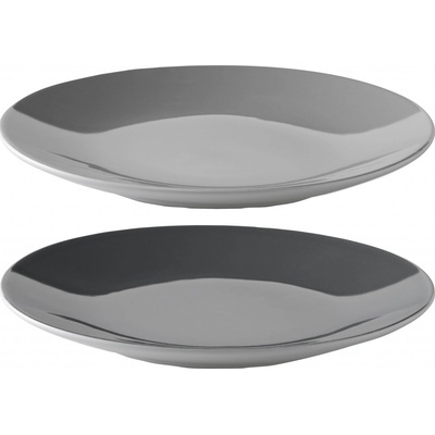 Jídelní talíř EMMA 22 cm, sada 2 ks, šedá, kamenina, Stelton