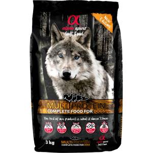 Alpha Spirit Пълноценна суха мека храна multiprotein 3 кг