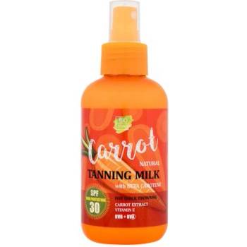 Vivaco Bio Carrot Tanning Milk SPF30 слънцезащитен лосион за тяло и лице 150 ml