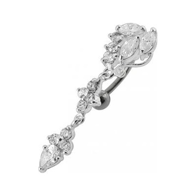 Šperky4U stříbrný piercing do pupíku BP01132-C