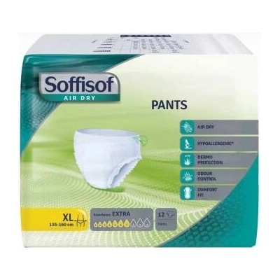 Soffisof Plenkové kalhotky navlékací XL 1450 ml 12 ks