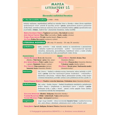 Mapka literatúry SŠ 2