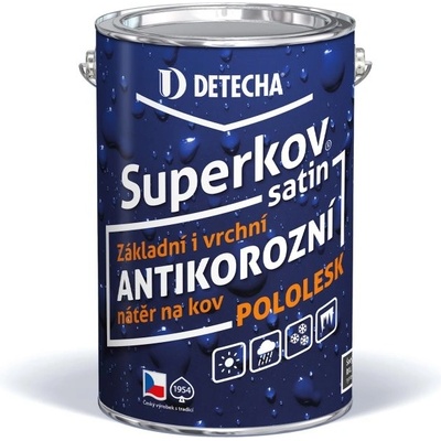 Detecha, chemické výrobní družstvo Detecha Superkov Satin pololesk Detecha Superkov Satin pololesk bílý RAL 9003 0,8 kg