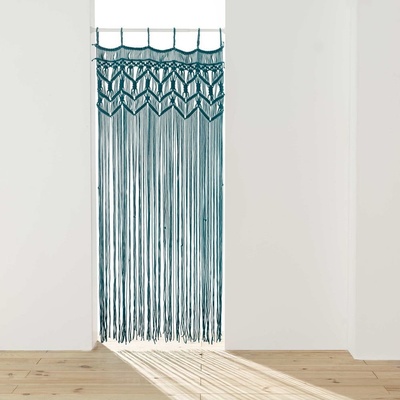 douceur d'intérieur Modrý závěs do dveří 90x200 cm Macarena – douceur d'intérieur