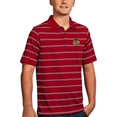 Antigua tričko Chicago Blackhawks Deluxe Polo červené