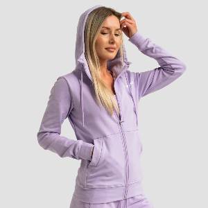 GymBeam Дамски суичър с цип Limitless Lavender L