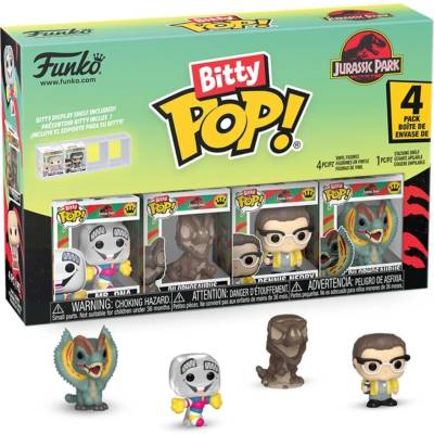 Funko Комплект мини фигури Funko Bitty POP! Movies: Jurassic Park - 4 Pack (Series 3) (114001)
