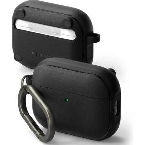 Ringke Силиконов удароустойчив калъф с карабинер съвместим с MagSafe за Apple AirPods Pro 3 - Ringke Magnetic Onyx Case (черен) (KF2358540)