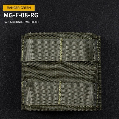 Wosport Fast type Single molle na 5.56 zásobníky M4/M16, krátká Ranger Green