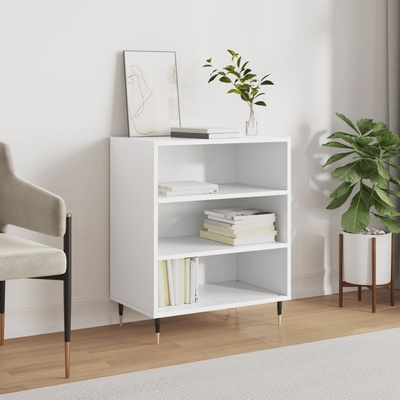 vidaXL Бюфет бял 57x35x70 см инженерно дърво (827124)