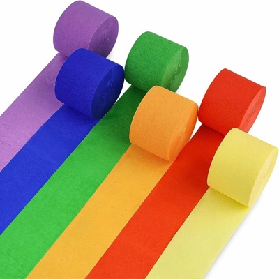 Krepový papier krepová bibuľa elastické stuhy 18 farieb