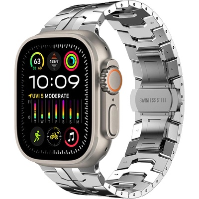 Techsuit Каишка за Huawei Watch GT 2 (46 мм)/GT 2 Pro/GT 3 Pro (46 мм)/Ultimate, Xiaomi Watch S1 - Каишка за часовник (W063) - Сребрист