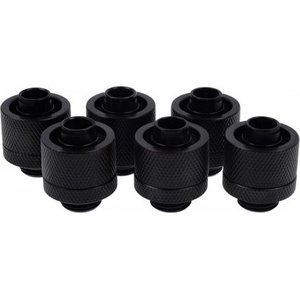 Alphacool Фитинг Alphacool Eiszapfen, Удължител, 16/10mm, G1/4, Черен мат, 6 броя (1011163) - mypc