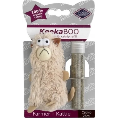 EBI Играчка за котки EBI KeekaBOO Farmer-Kattie - плюшена играчка Коте с котешка трева 9 см - EBI Белгия 402-427583