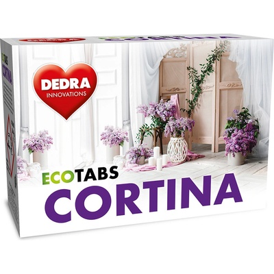 EKO pracie tablety na záclony, čipky a biela spodná bielizeň ECOTABS CORTINA 8 tabliet
