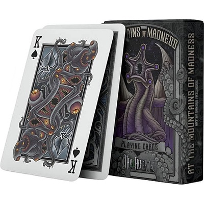 Hrací karty At The Mountains of Madness Lovecraft fialová
