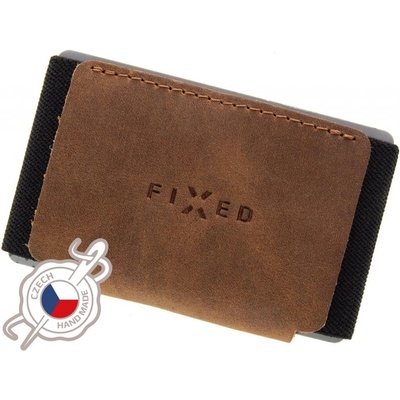 Fixed Tiny Wallet kožená z pravé hovězí kůže hnědá FIXW-STN-BRW