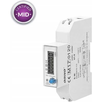 Jednofázový elektroměr Orno OR-WE-524