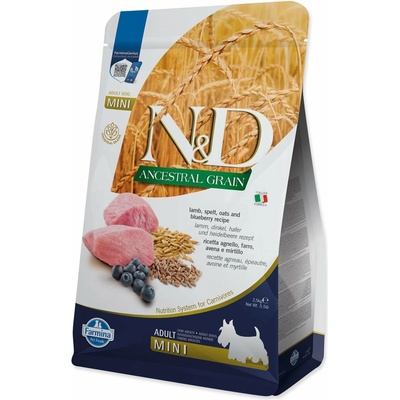 N&D Ancestral Grain Dog Adult Mini Lamb & Blueberry 0,8 kg