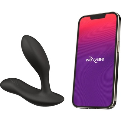 We-Vibe Vector+ Charcoal Black stimulátor prostaty a hráze ovládaný dálkovým ovladačem nebo mobilní aplikací – Zboží Dáma