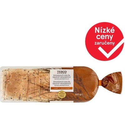 Tesco Toustový Chléb tmavý vícezrnný 500 g – Zboží Dáma